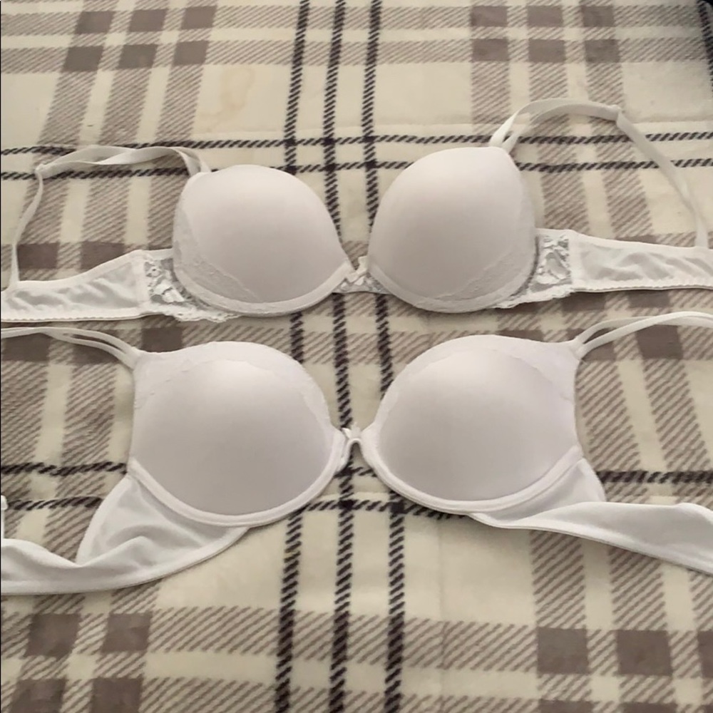 Two white bras